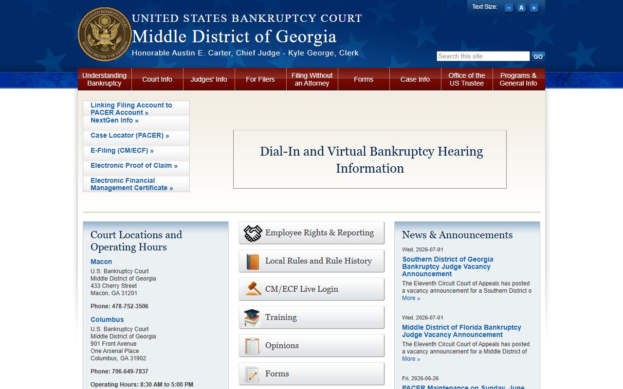 Miller County Superior Court federal bankruptcy comparison